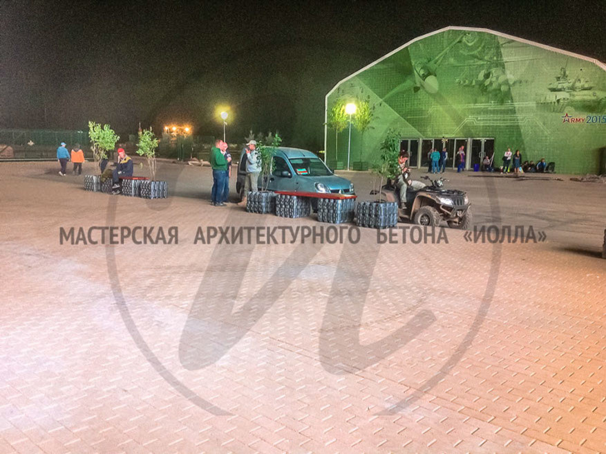 Благоустройство военного парка "Патриот" Общий вид парка