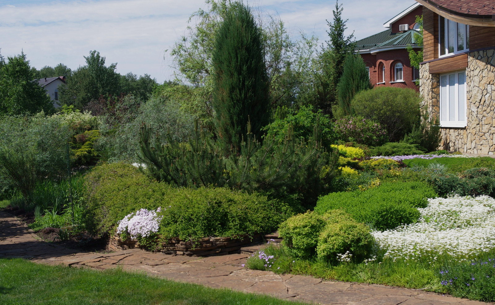 Вертикальный  акцент в саду.