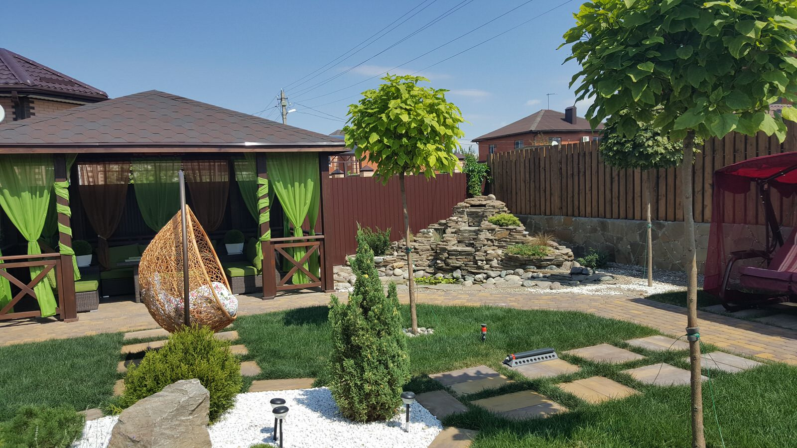 Строительство декоративного каскада, водопада в Ростове-на-Дону