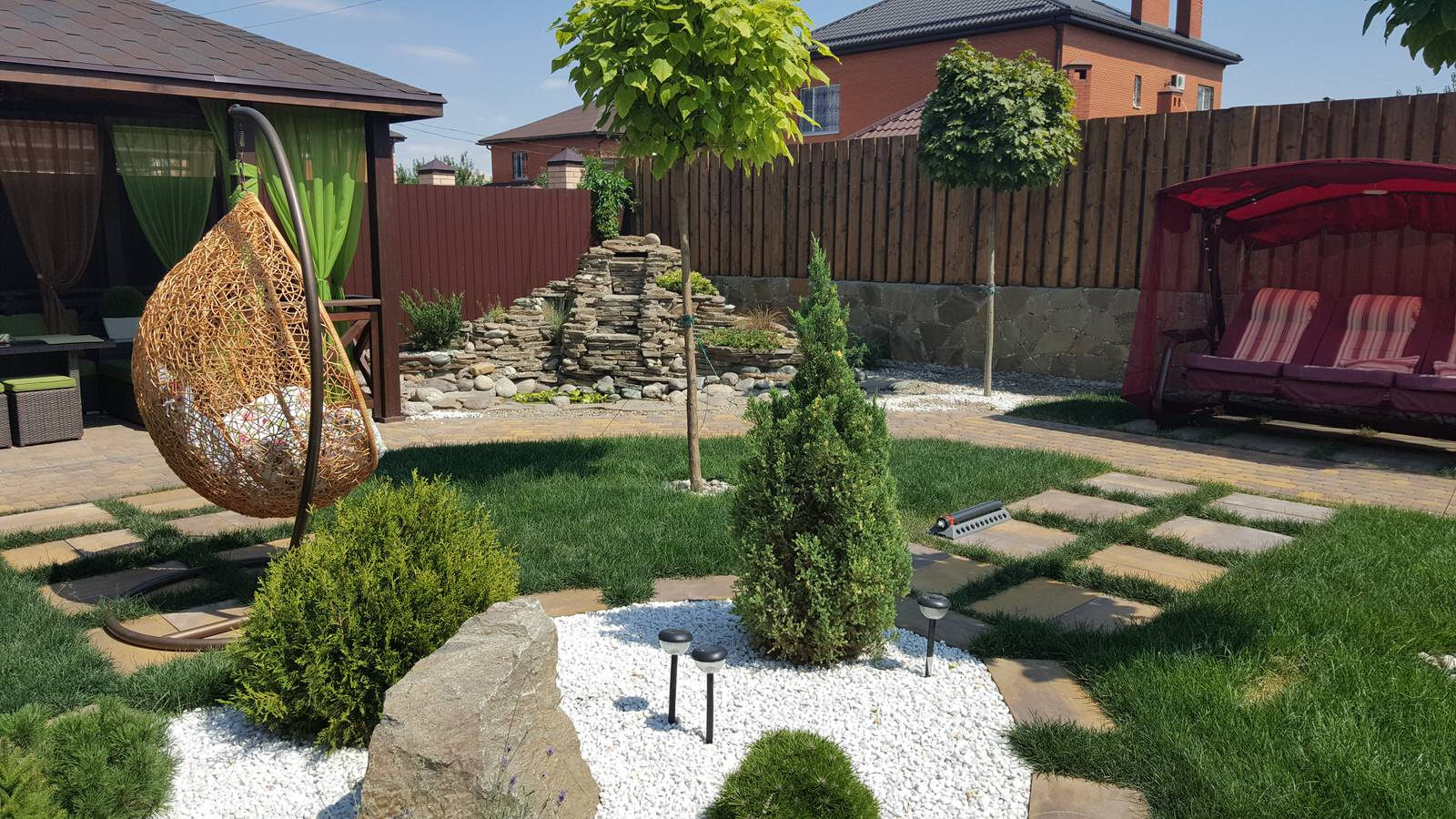 Строительство декоративного каскада, водопада в Ростове-на-Дону