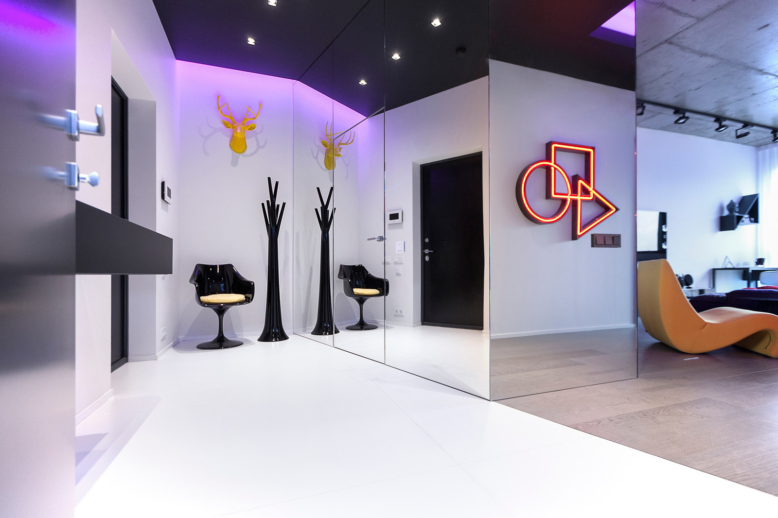 Houzz тур: Квартира, раскрашенная неоном