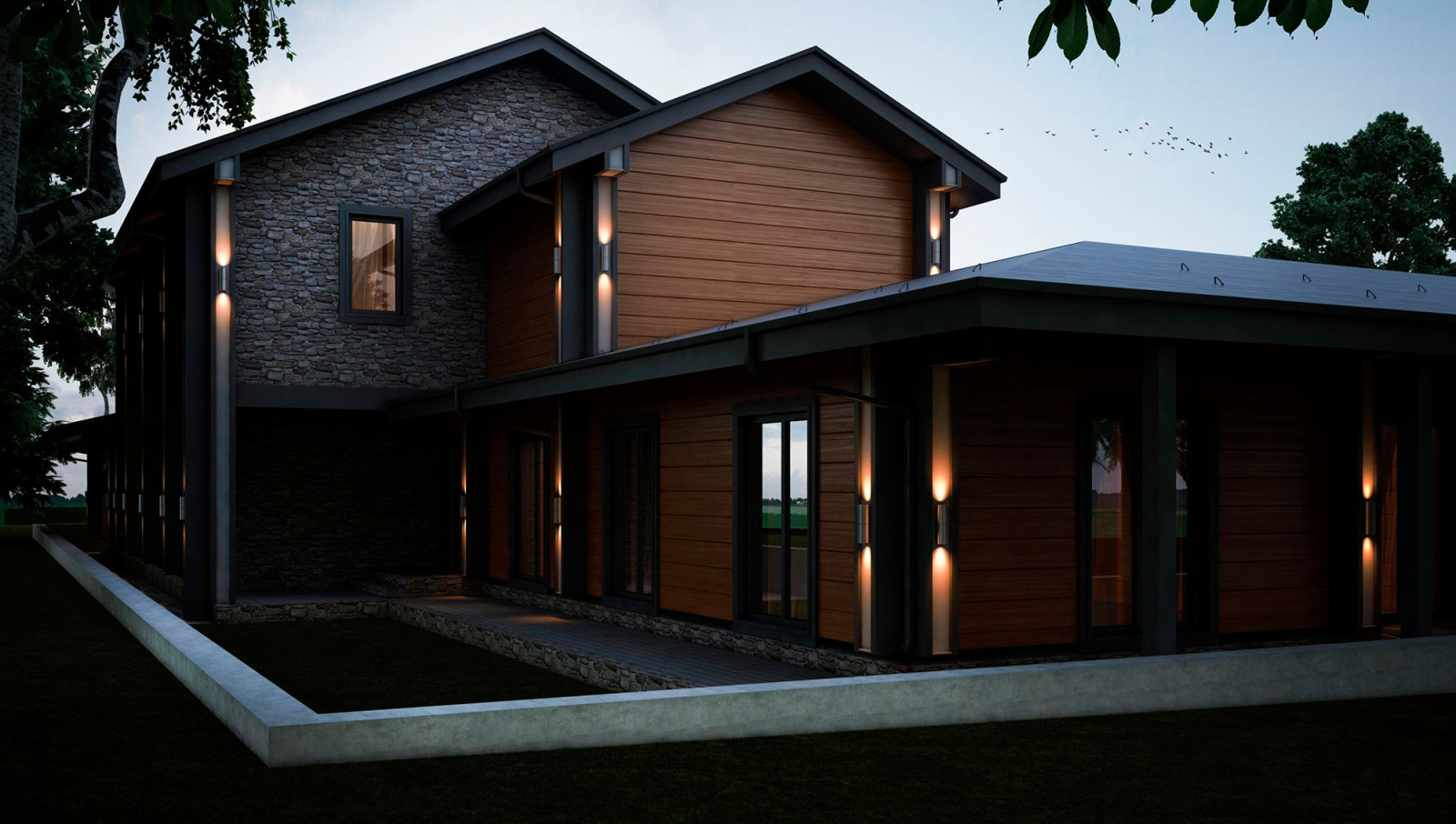 Проект дома в скандинавском стиле