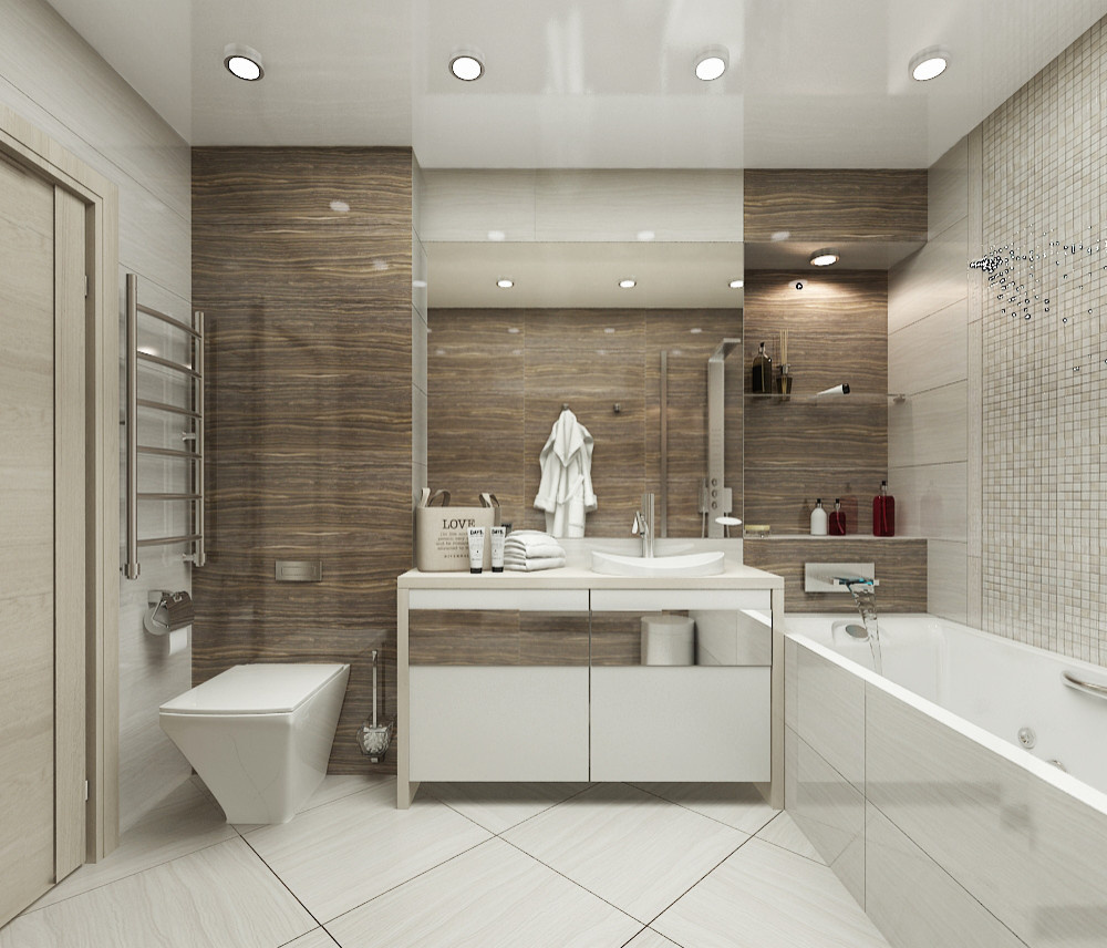 Проект интерьера трехкомнатной квартиры, ул.Космонавтов, 98 м.кв.