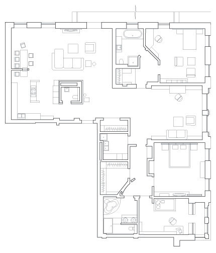 Интерьер квартиры на Большой Ордынке
