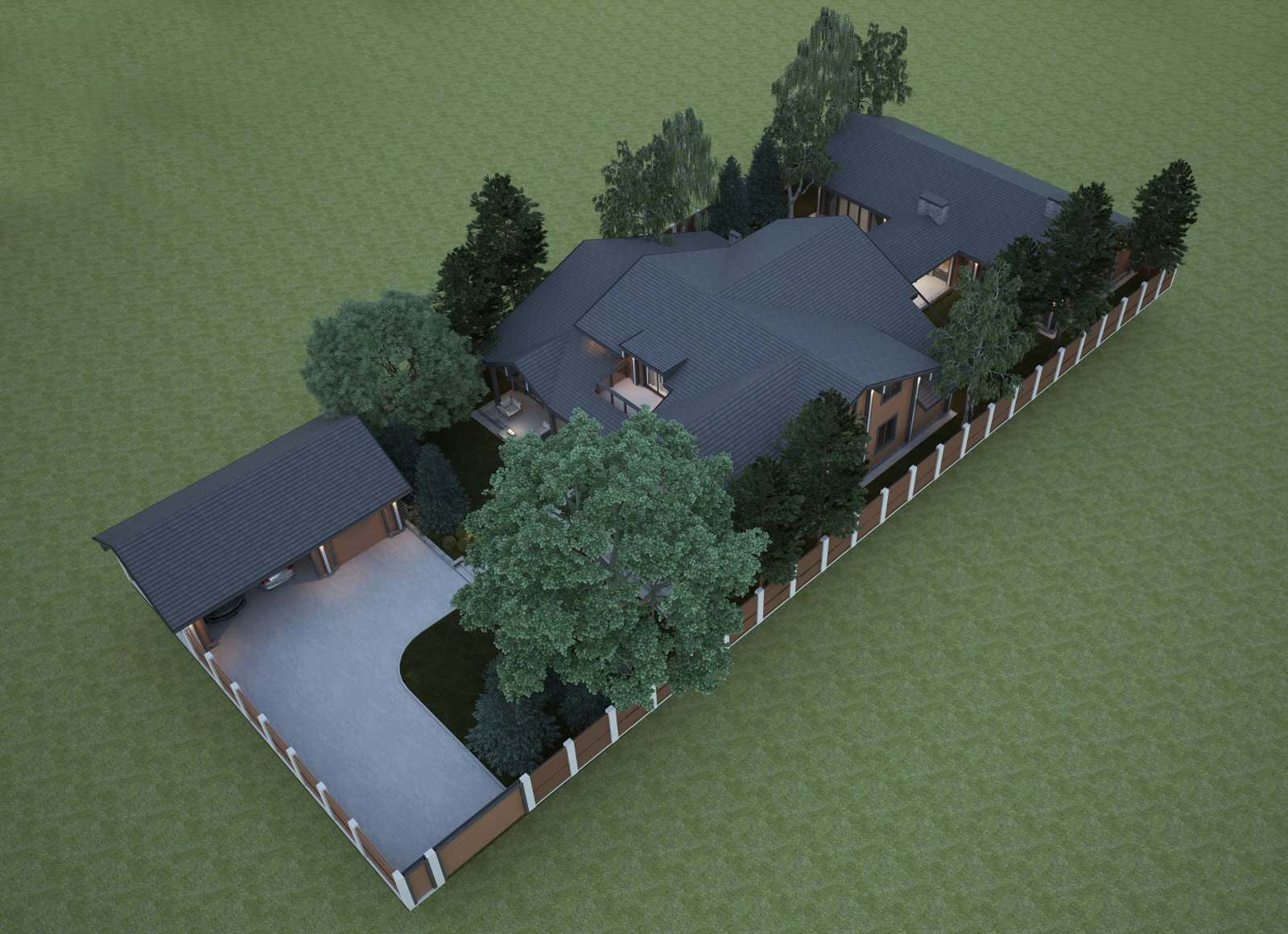 Проект дома в стиле шале