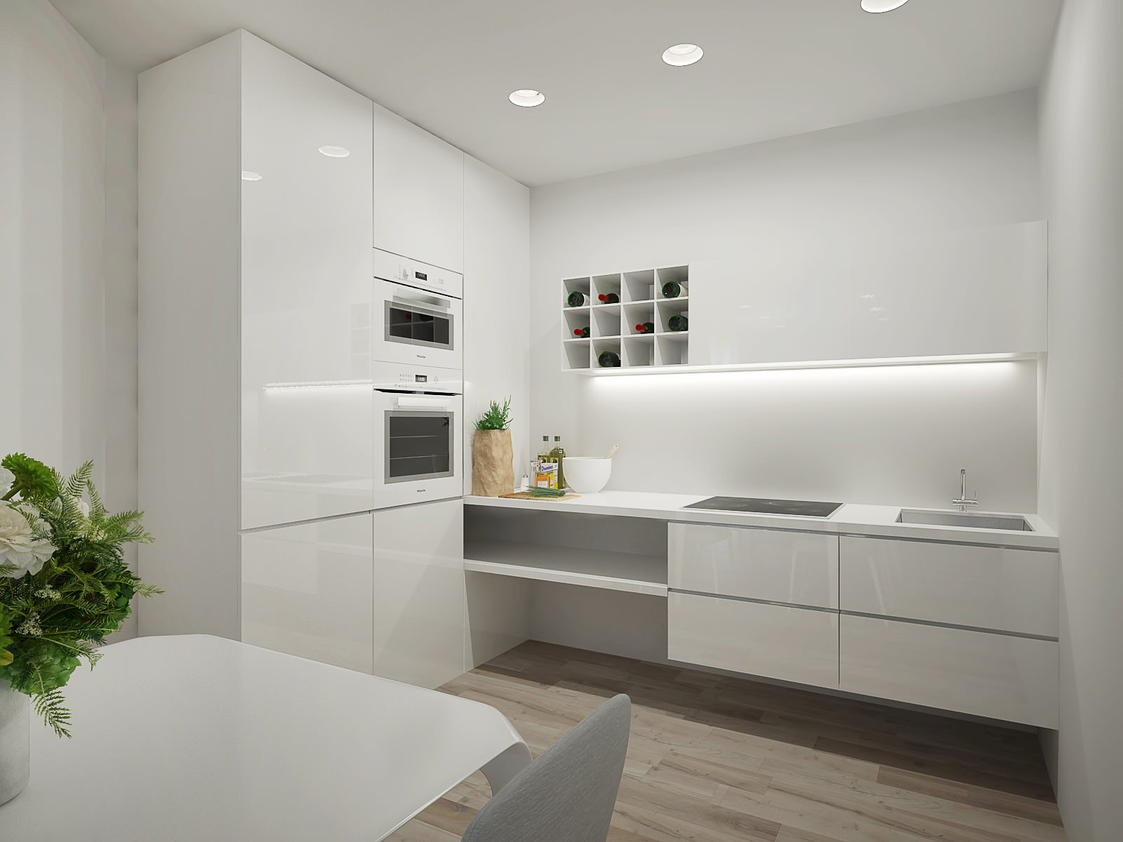 White apartment