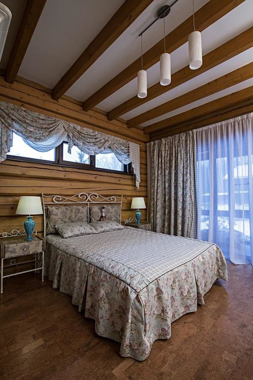 Проект загородного дома из бруса в стиле кантри