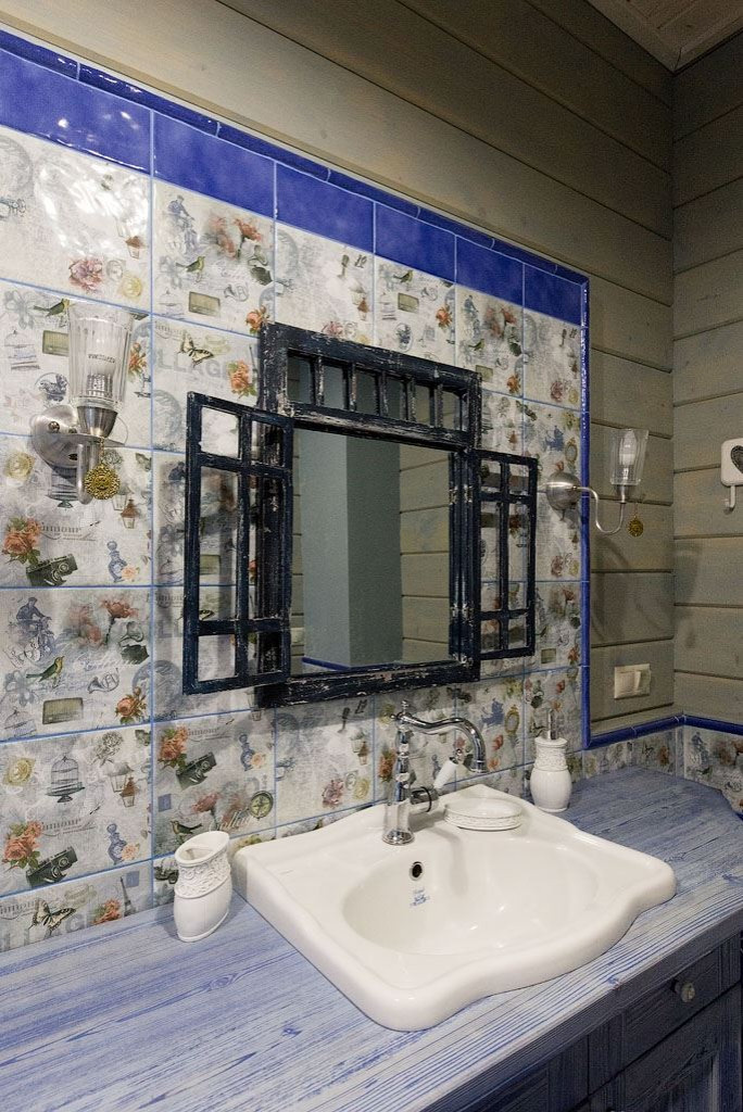 Проект деревянного дома из клееного бруса в стиле прованс