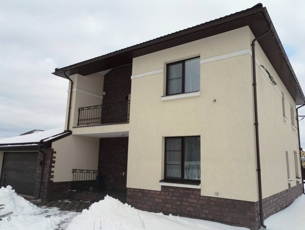 Утепление дома из газобетона пенополистиролом ПСБ-С 25Ф 150-200 мм, Церезит