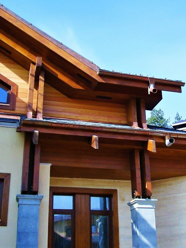 Монтаж Фасада из деревянных панелей планкен.