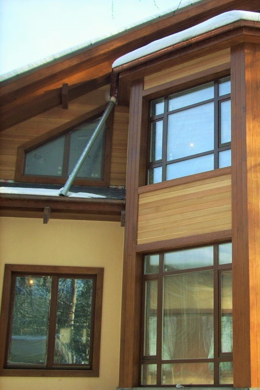 Монтаж Фасада из деревянных панелей планкен.