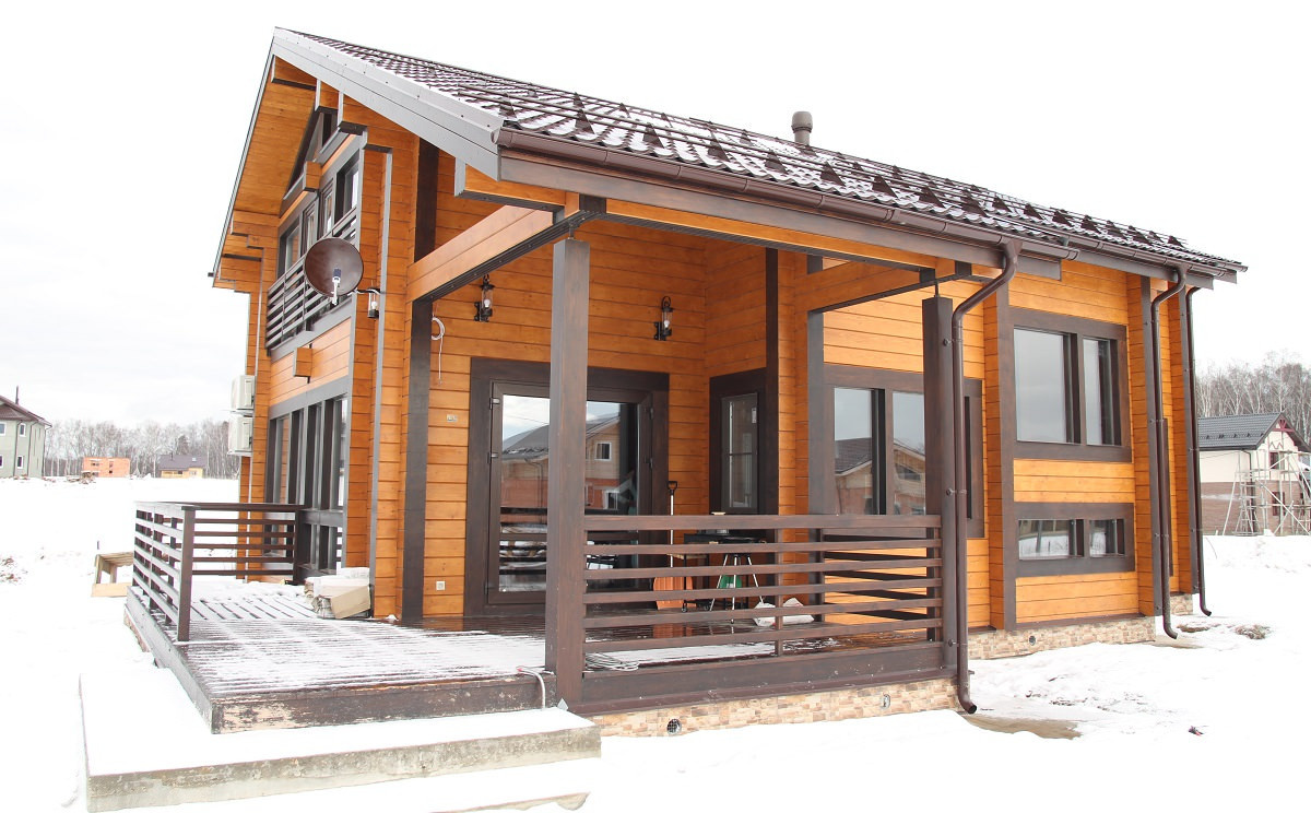 Обложка проекта: Деревянный дом из клееного бруса 265 метров (СП-265 GOOD WOOD)