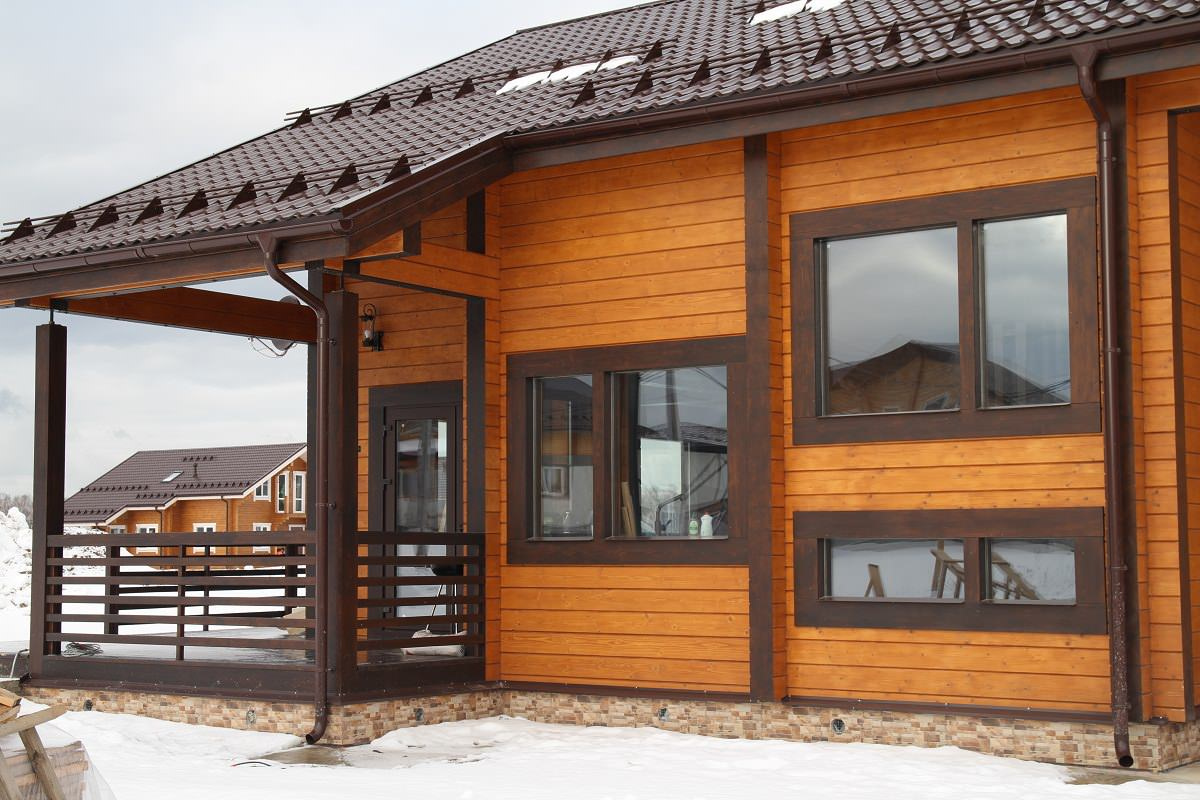 Деревянный дом из клееного бруса 265 метров (СП-265 GOOD WOOD)