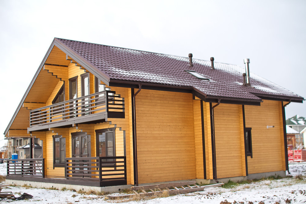 Деревянный дом из клееного бруса 237 метров (СП-237 GOOD WOOD)