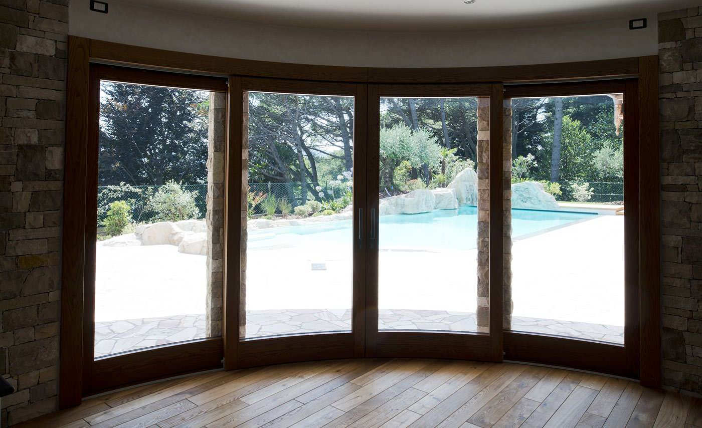 Раздвижные - HS-порталы (дерево-алюминиевые, деревянные раздвижные двери и окна)