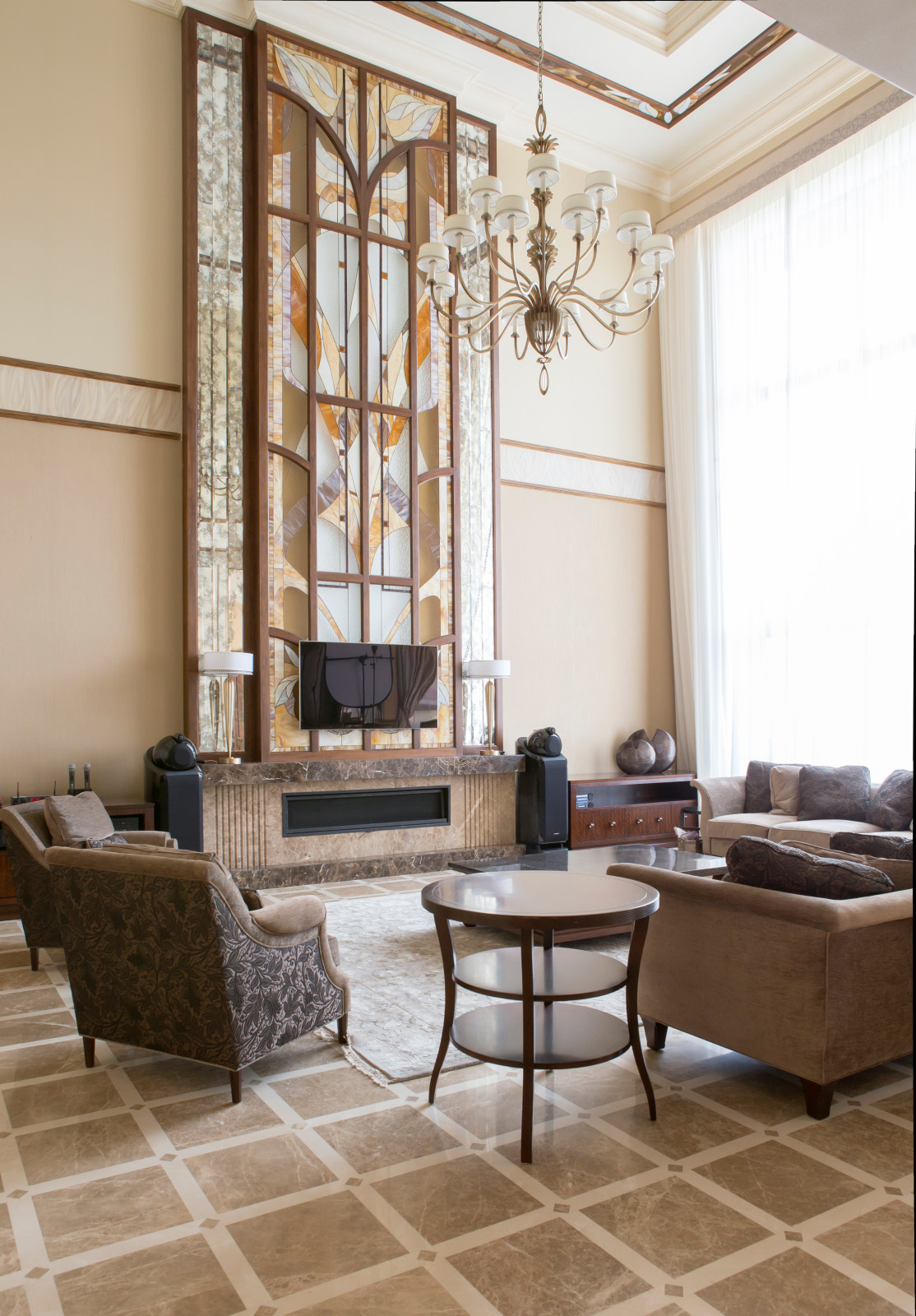 Фото интерьера камина