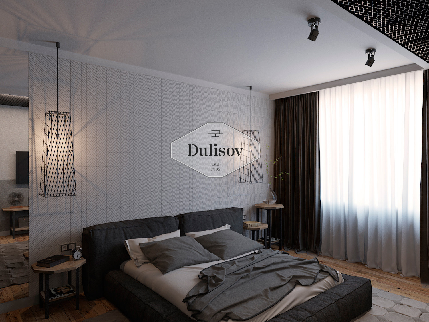 Спальня в стиле LOFT