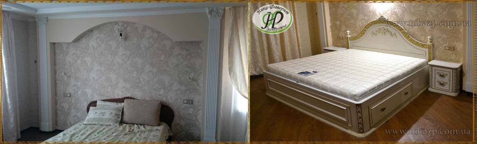 Classic wooden bedroom, from scratch.  Классическая спальня дизайн и изготовлени
