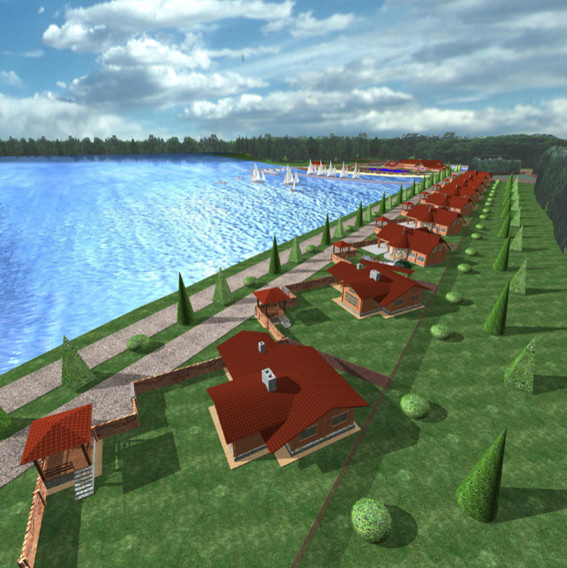 Эскизный проект базы отдыха на озере Аятском в Свердловской области