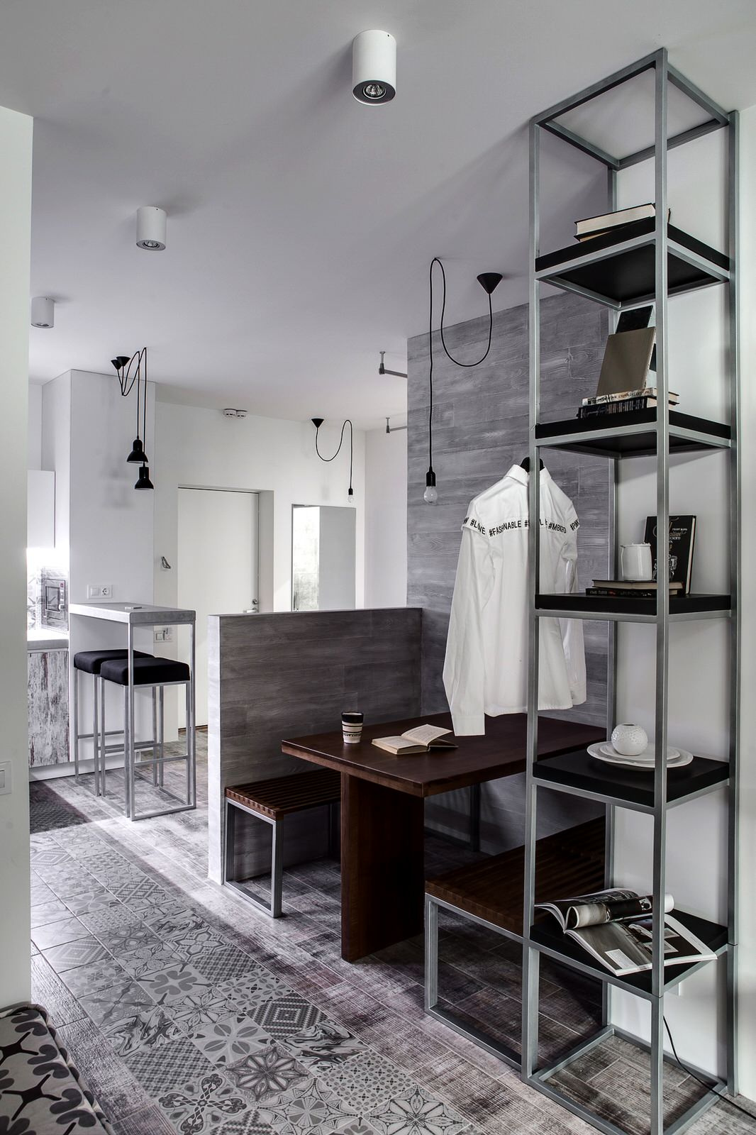 Houzz Украина: Ода серому цвету в брутально-романтичном интерьере