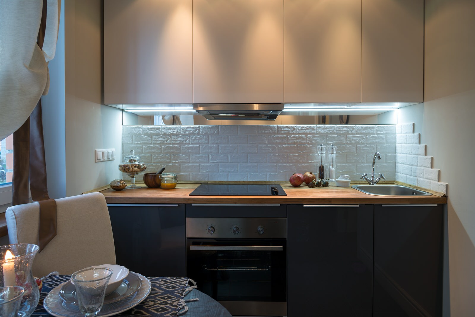 Малогабаритная угловая кухня 6 кв м