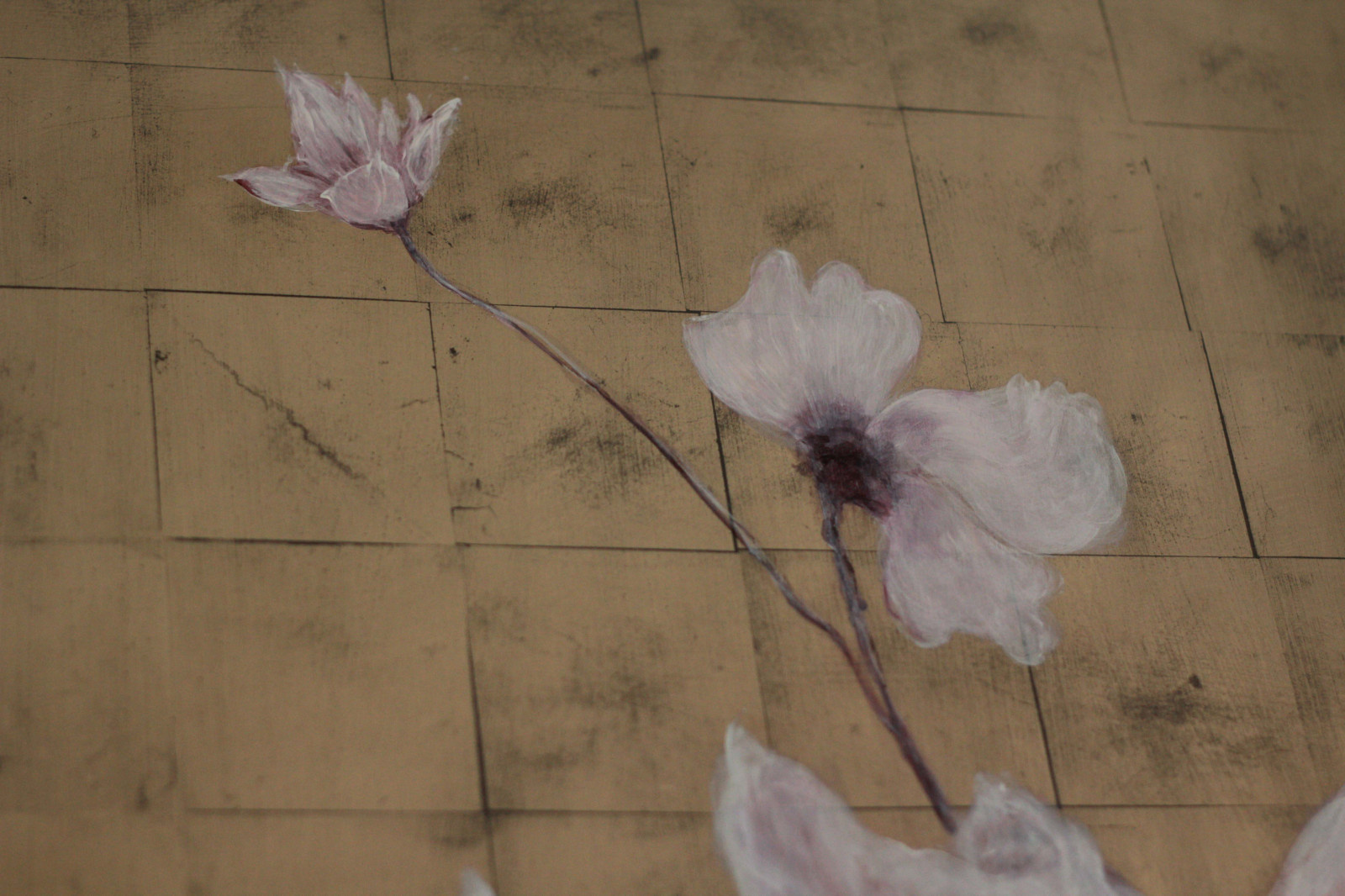 Авторская роспись по золотому листу