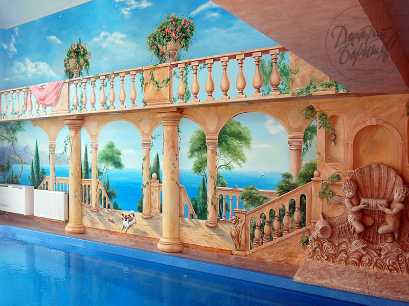 Обложка проекта: Art Painting of Swimming Pools