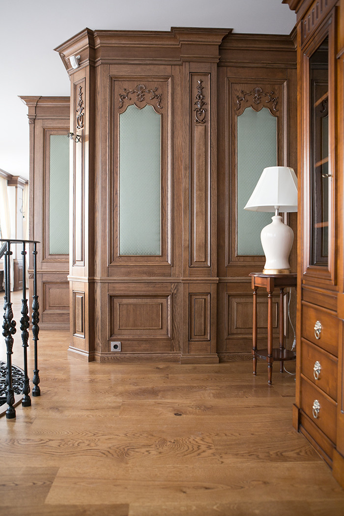 Кабинет в классическом стиле из дуба