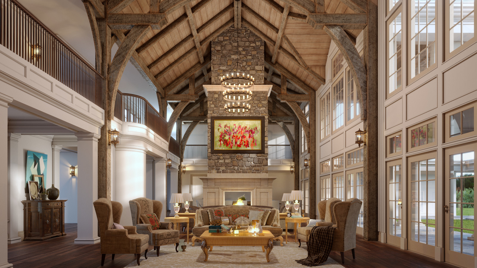 Gambrel style house, Greenwich, CT, US.