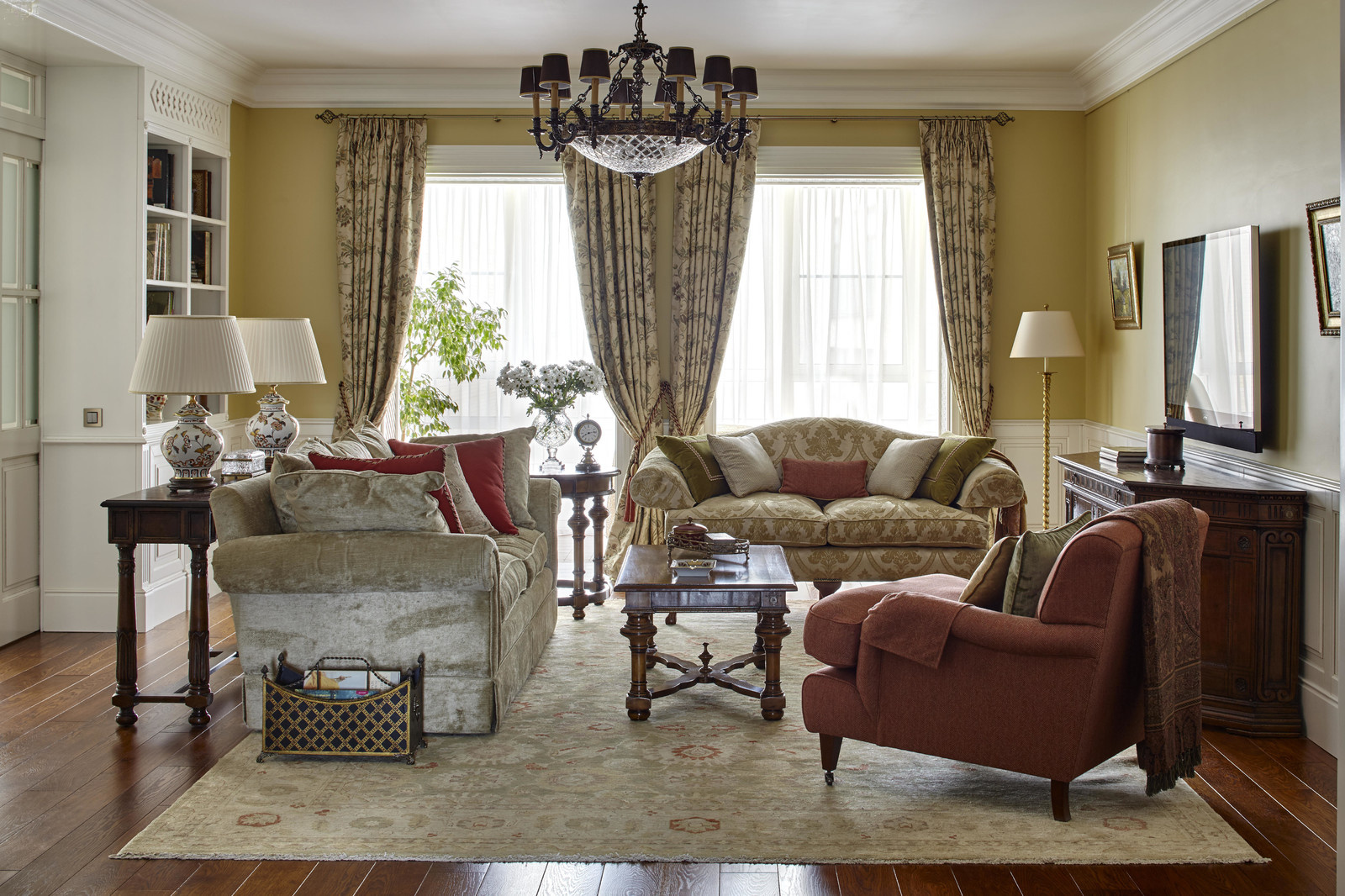 Фотосъемка интерьера квартиры на Весковском переулке для SALON Классика