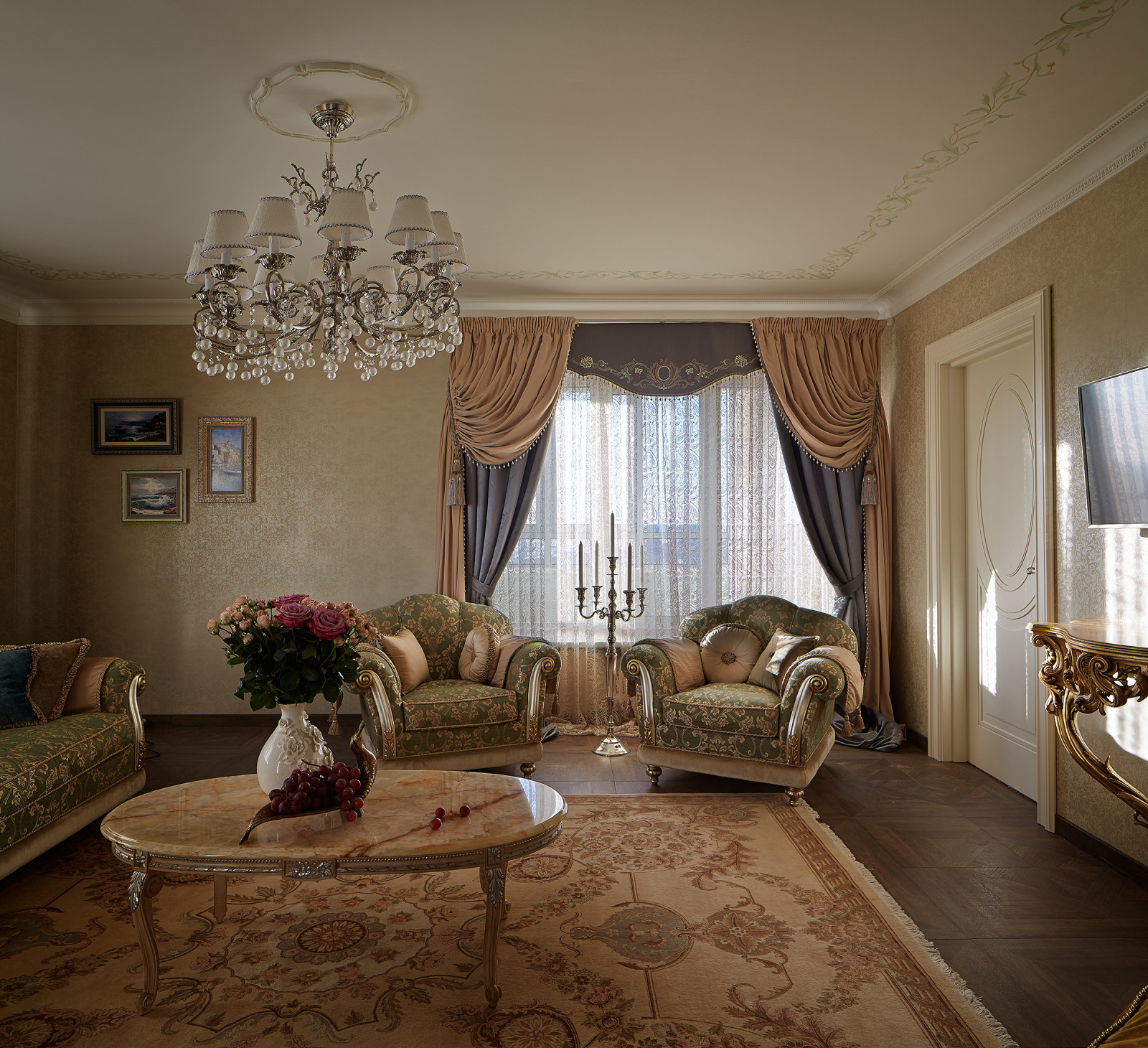 Квартира-шкатулка | The apartment is in the neoclassical style