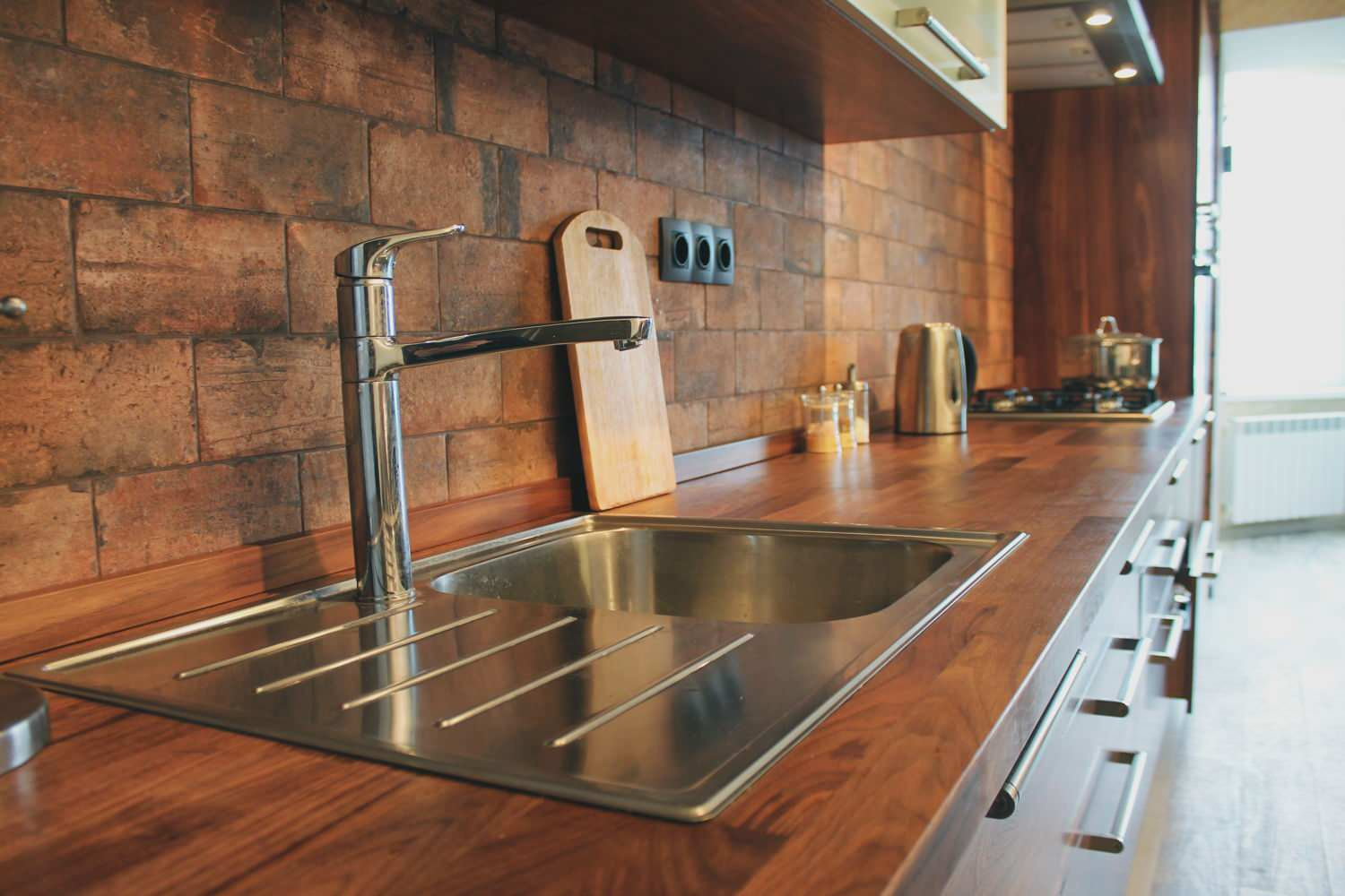 Кухня из американского ореха American walnut kitchen