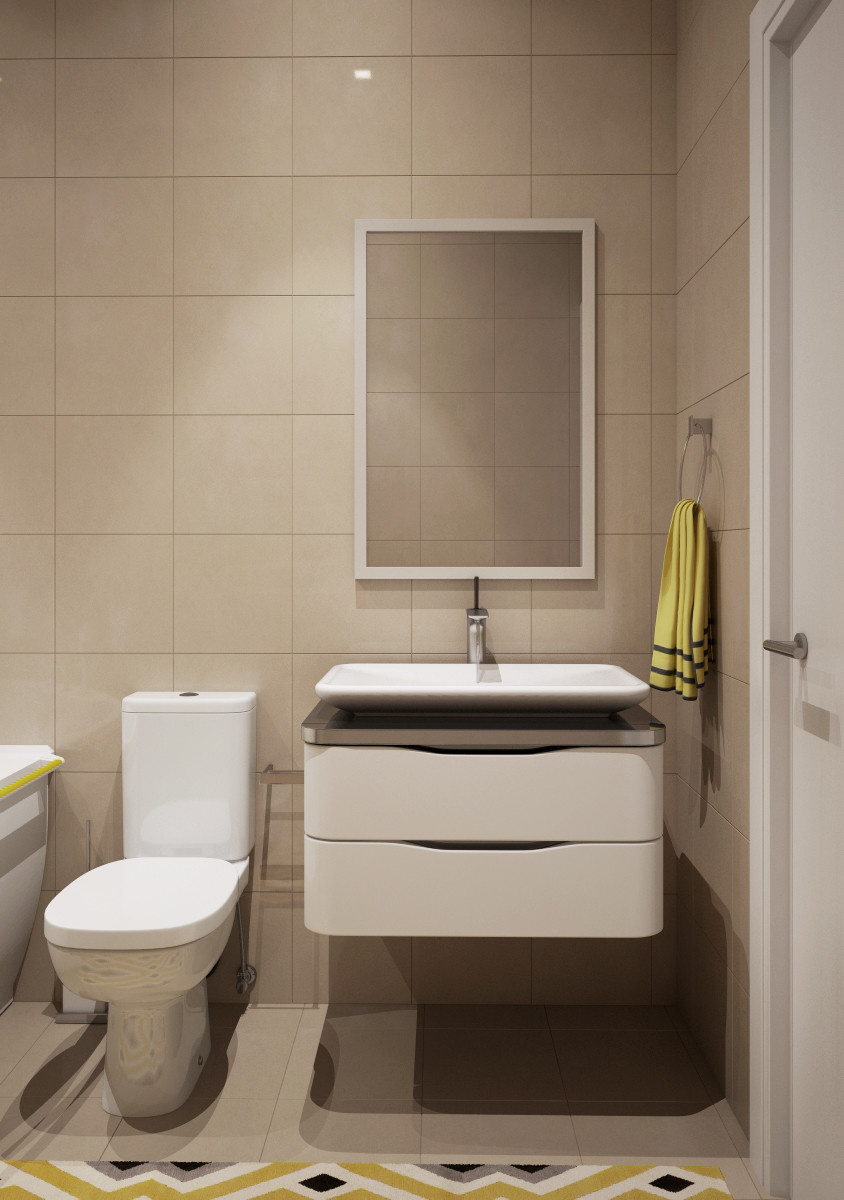 Дизайн двухкомнатных апартаментов в ЖК ЯнтарьАпартментс г. Москва