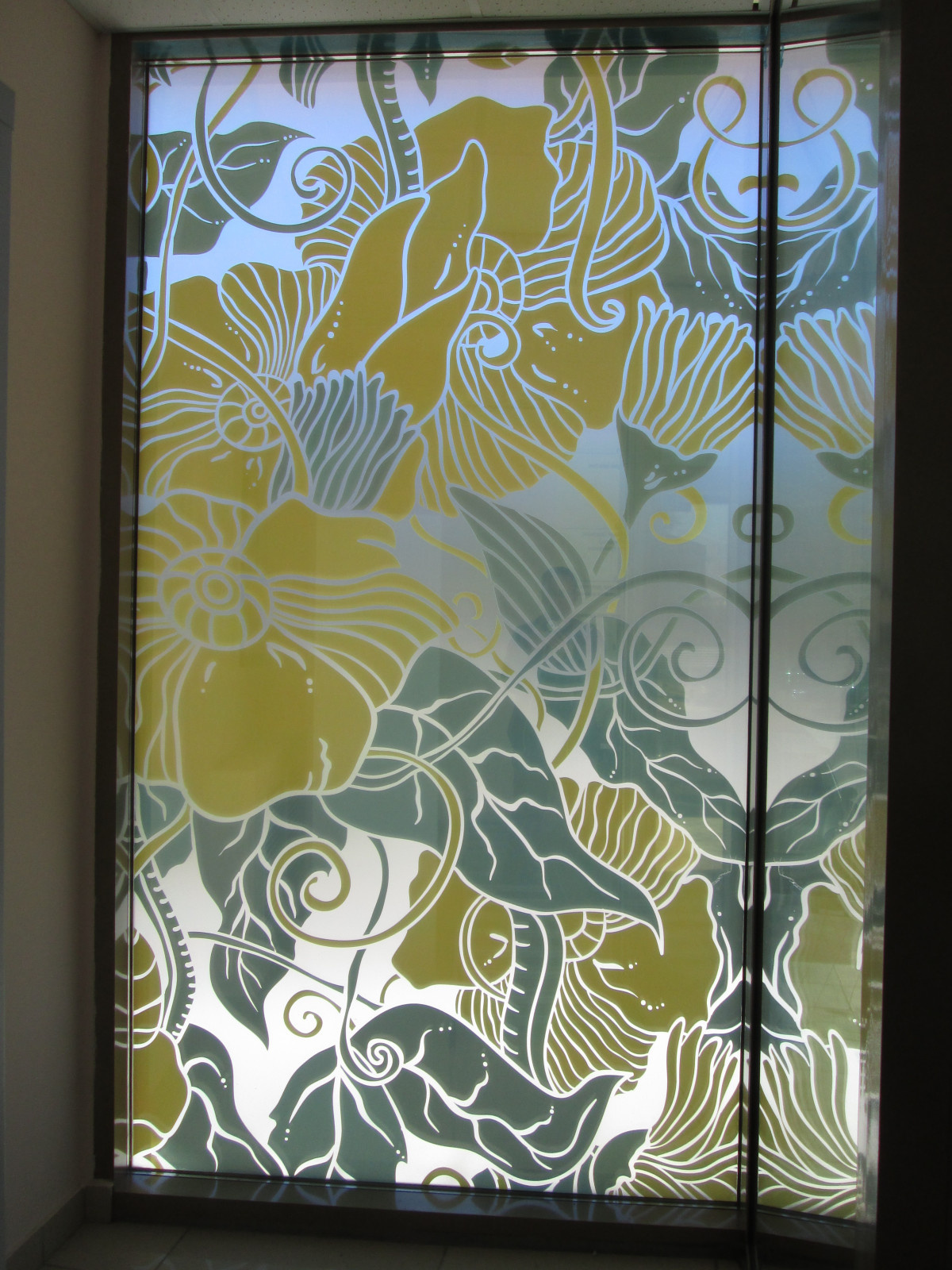 аппликация на стекле