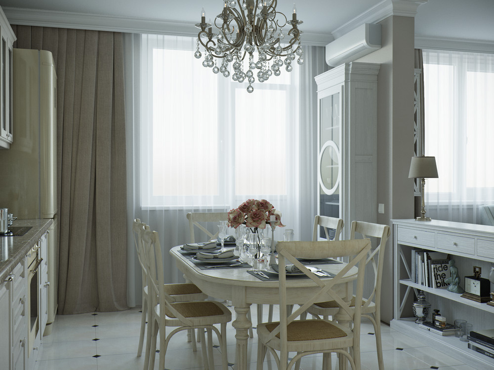 Небольшая студия в классическом стиле