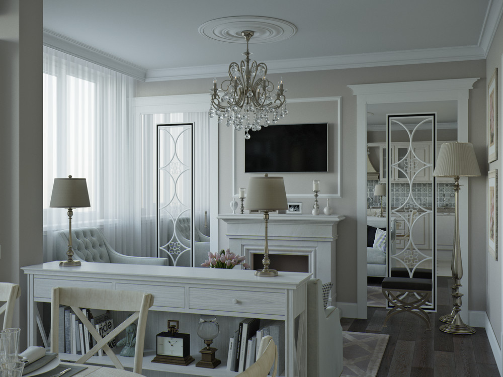 Небольшая студия в классическом стиле