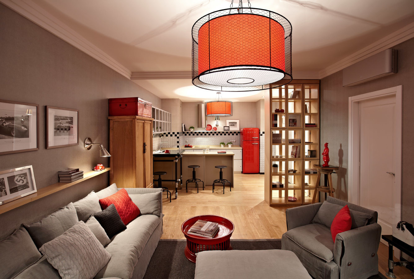 Квартира с яркими акцентам