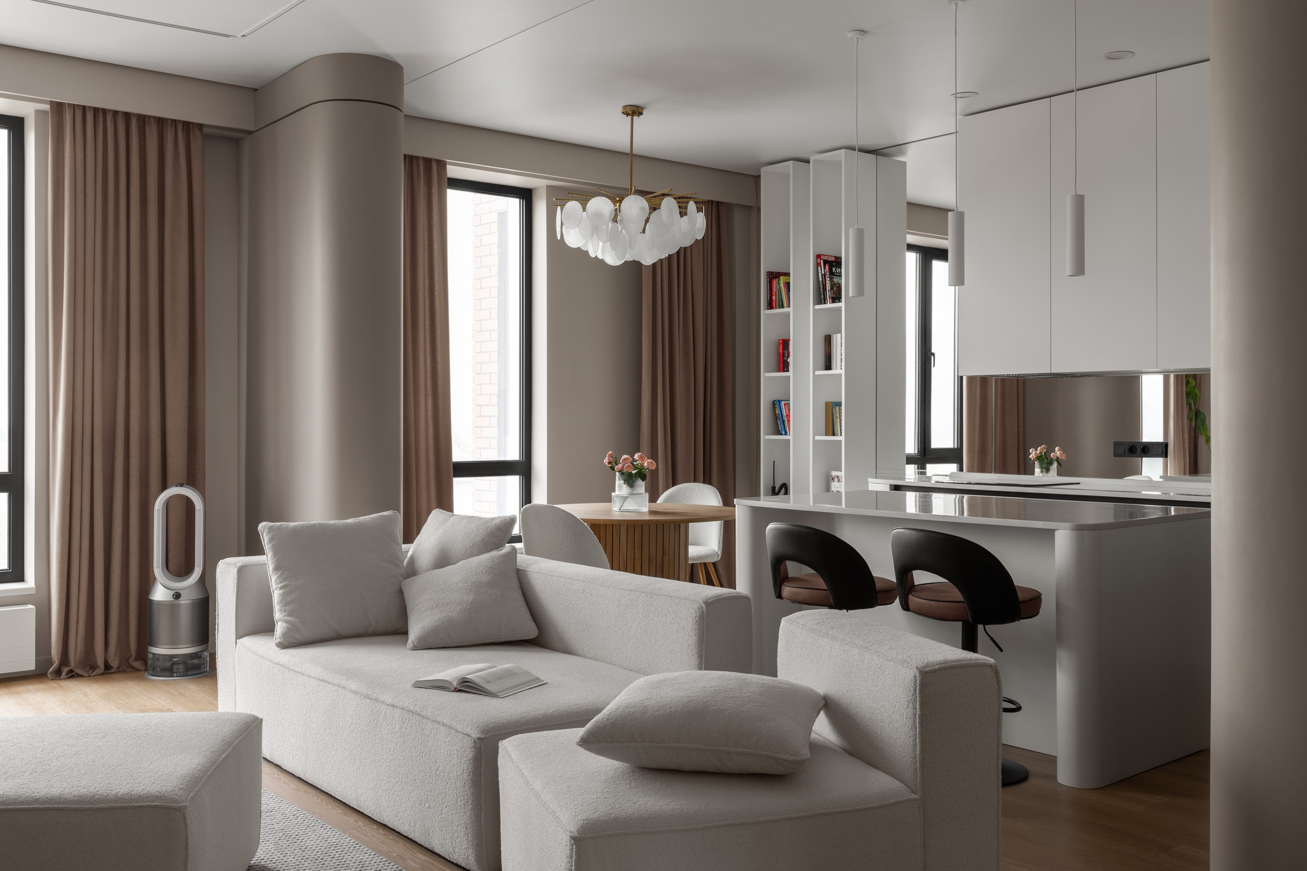 NIAGARA. Интерьер квартиры 69 кв.м в Алматы.