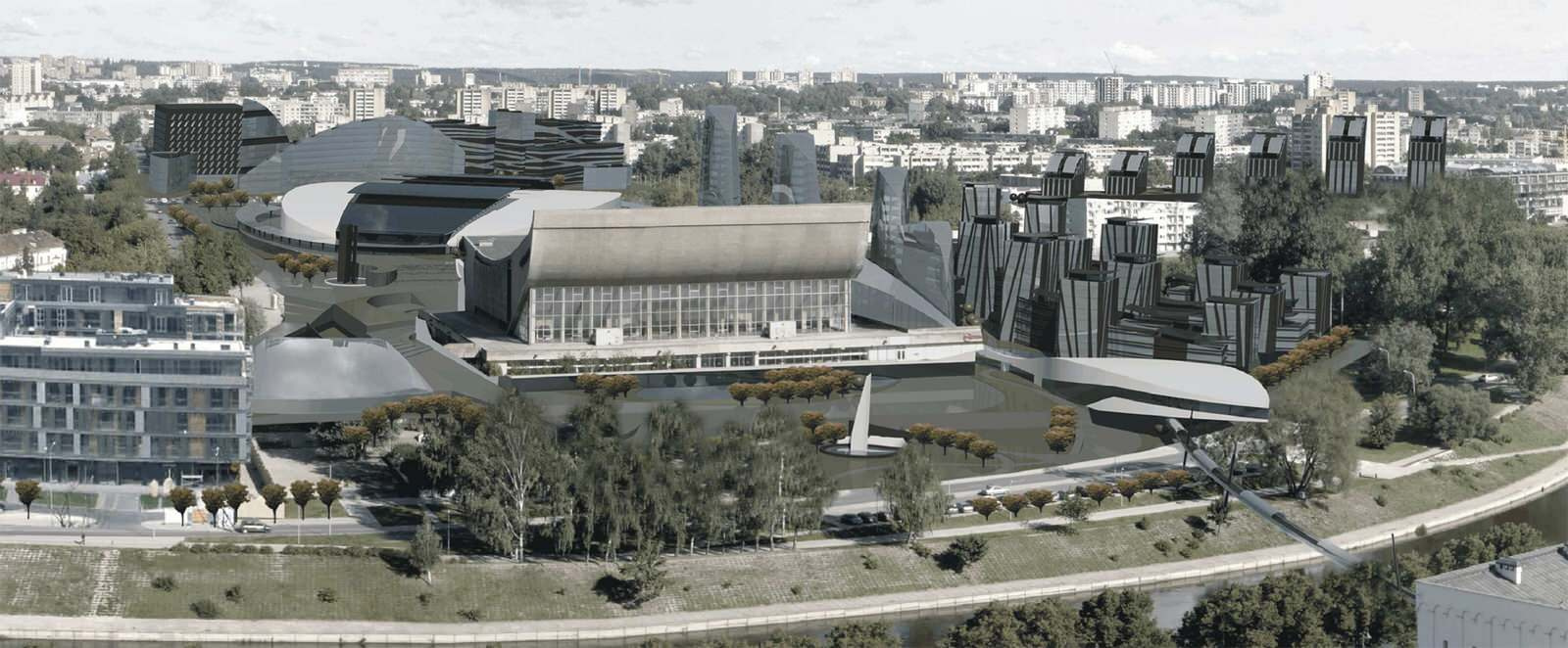 Конкурсный проект на развитие территории между рекой NERIS, улиц ŠEIMYNIŠKIŲ и R