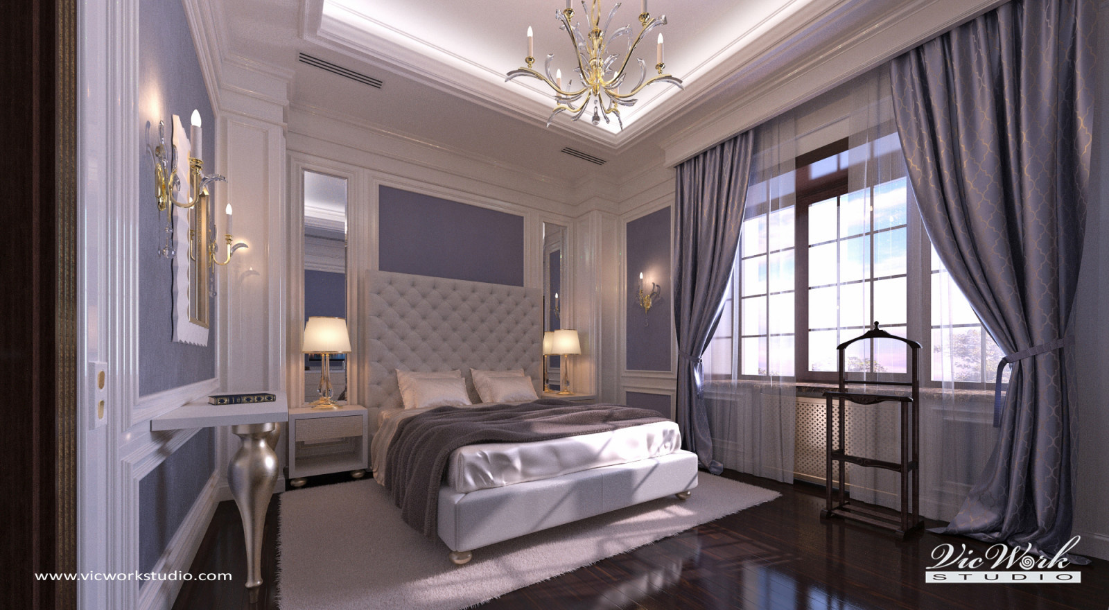 Guest bedroom #2. H Residence interiors.