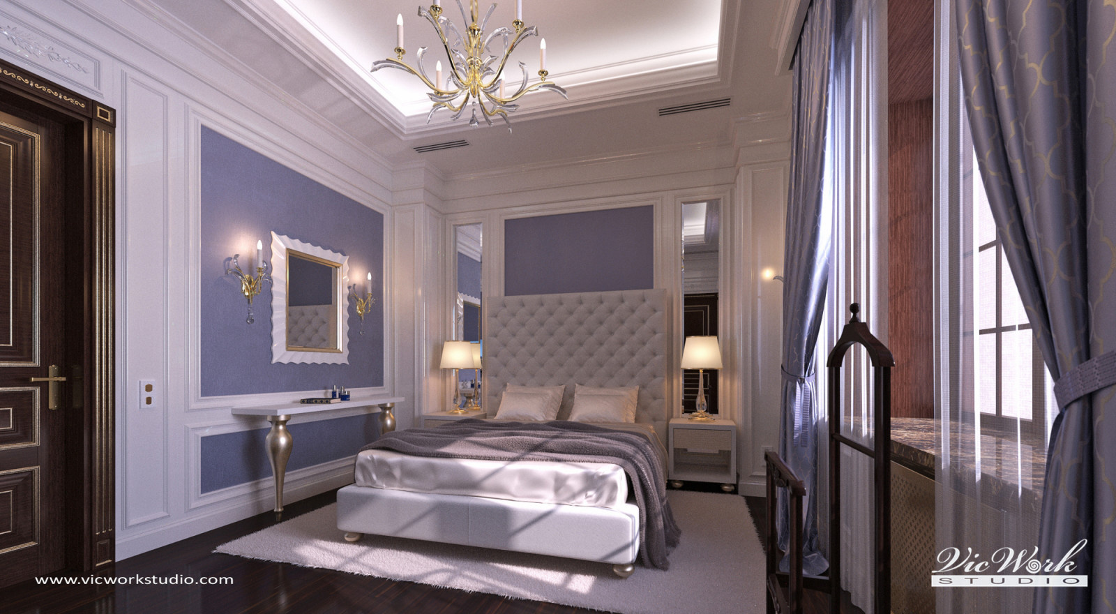 Guest bedroom #2. H Residence interiors.