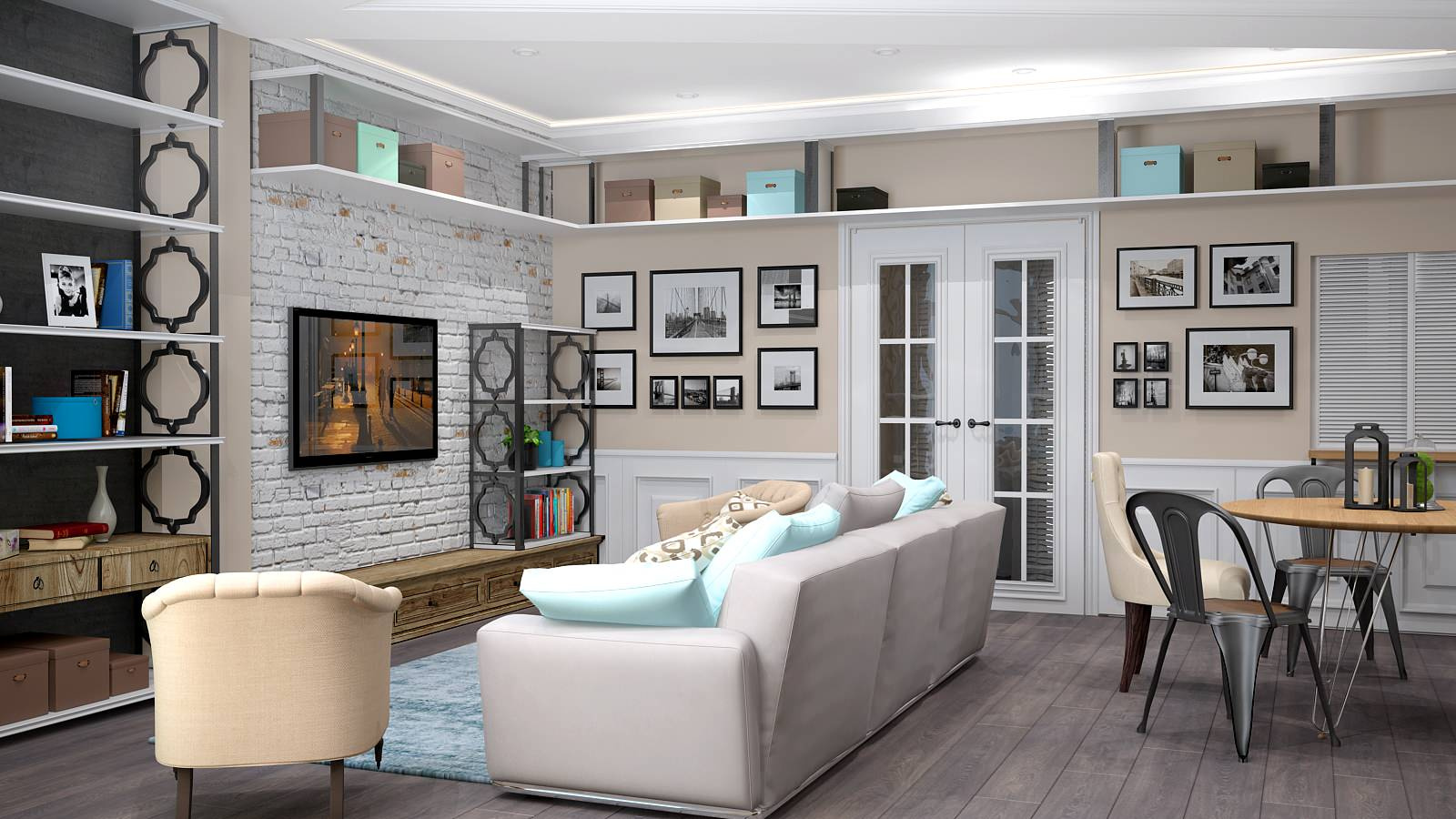 Гостиная дизайн-студии интерьеров Vitta-Group