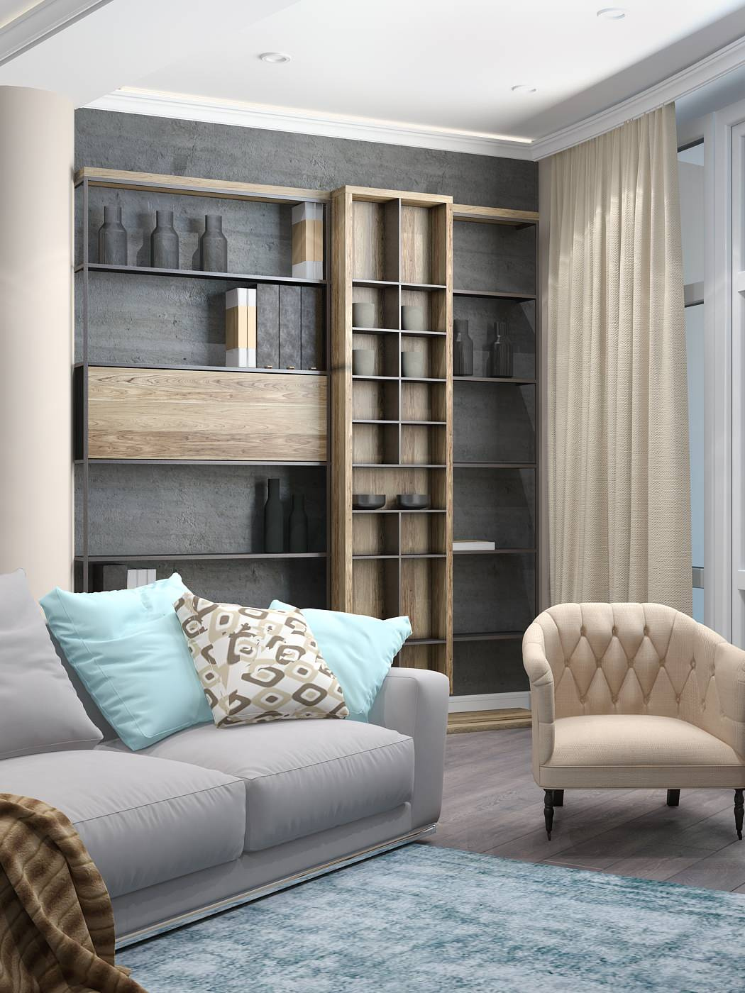 Гостиная дизайн-студии интерьеров Vitta-Group