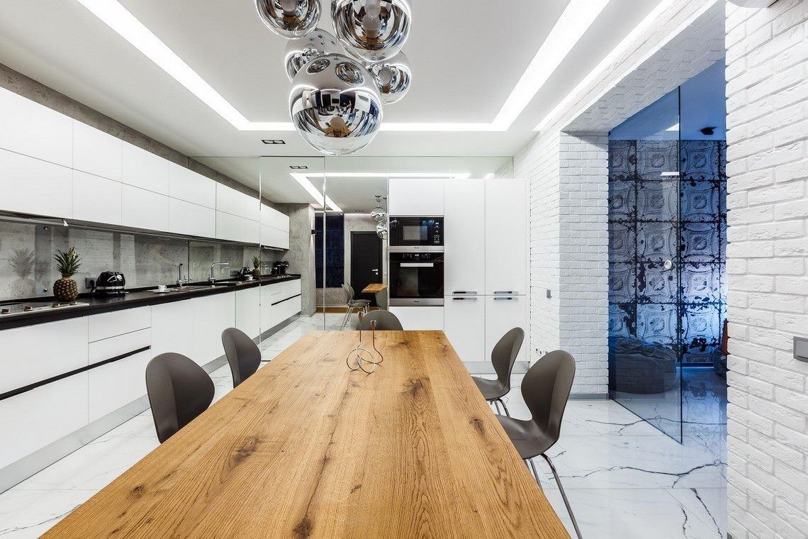 Частный интерьер. кухня