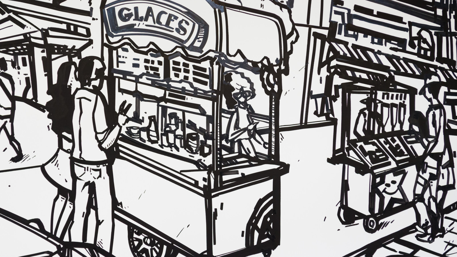 Граффити-оформление стены в комнате подростка