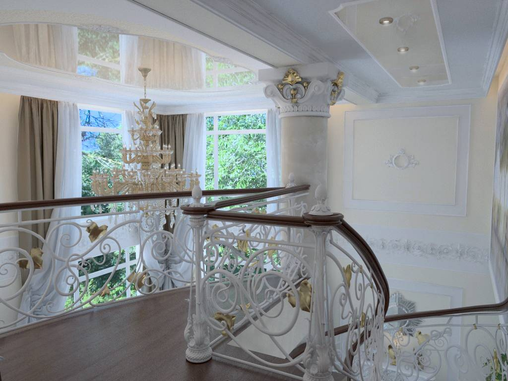 Загородный дом на берегу моря.