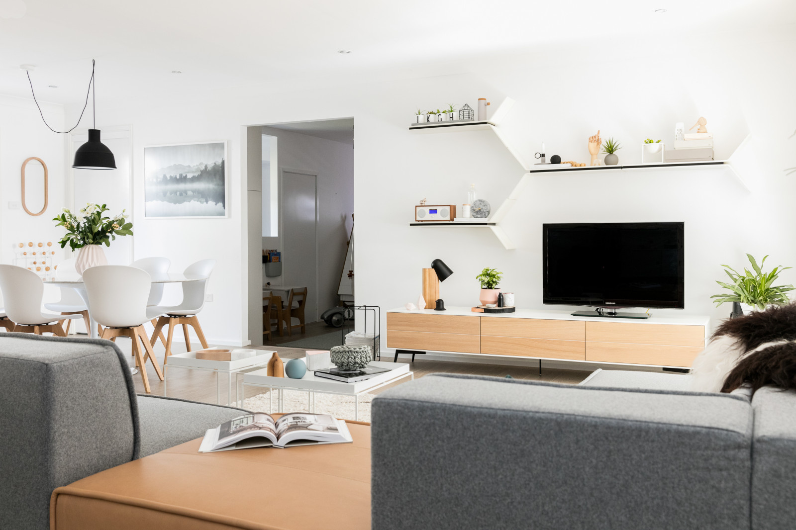 Гостиная в скандинавском стиле