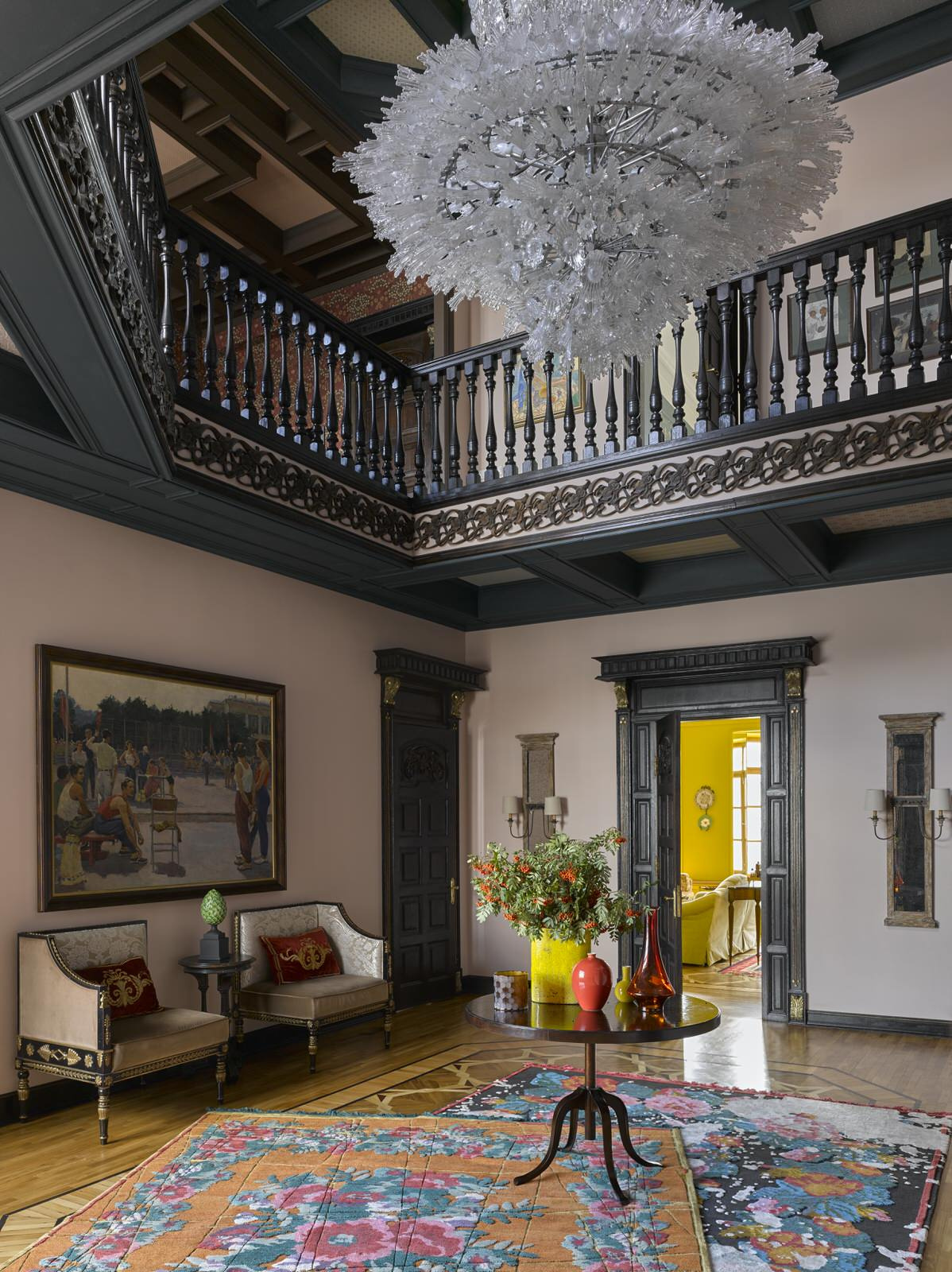 Классика цвета шартрез с метлахской плиткой Winckelmans