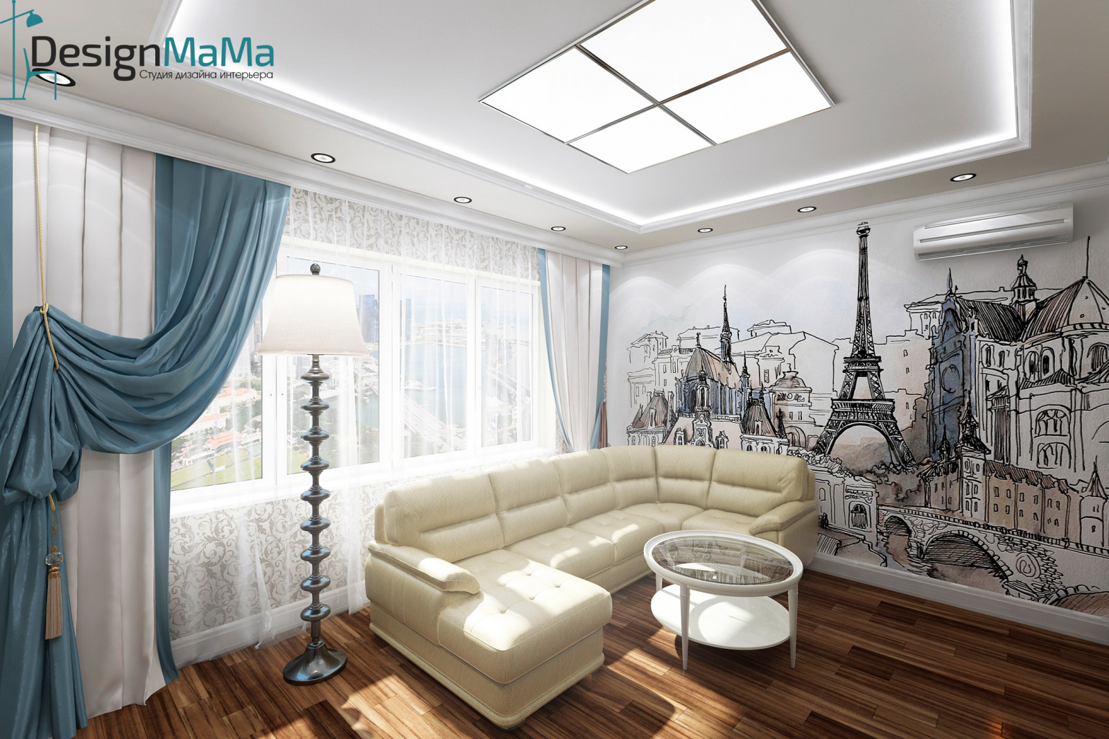 Дизайн гостиной в частном доме. г. Мосальск