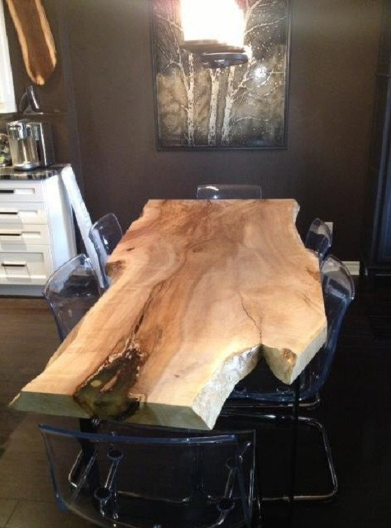 Стол в стиле Live Edge